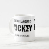 ALLES, WAS ICH BEACHTE, IST HOCKEY KAFFEETASSE (Vorderseite Links)