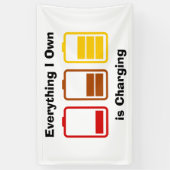 Alles, was ich besitze, kostet banner (Vertikal)