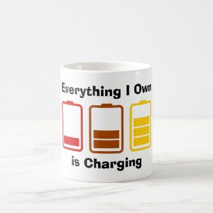Alles, was ich besitze, kostet kaffeetasse