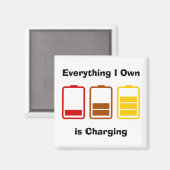 Alles, was ich besitze, kostet magnet (Vorderseite/Rückseite)