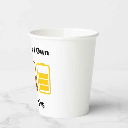 Alles, was ich besitze, kostet pappbecher (Links)