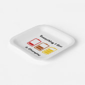 Alles, was ich besitze, kostet pappteller (Gewinkelt)