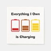 Alles, was ich besitze, kostet serviette (Vorderseite)