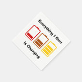 Alles, was ich besitze, kostet serviette (Ecke)