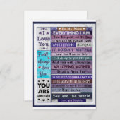 Alles, was ich bin, hat mir geholfen, Tochter zur Dankeskarte (Vorne/Hinten)