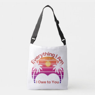 Alles, was ich bin, verdanke ich dir Retro-Mom-Tas Tragetaschen Mit Langen Trägern