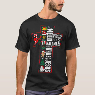 Alles, was ich brauche ein bisschen helles Weihnac T-Shirt