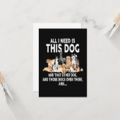 Alles, was ich brauche, ist dieser Hund Karte (Vorderseite/Rückseite Beispiel)