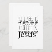 Alles, was ich brauche, ist ein bisschen Kaffee un (Vorne/Hinten)