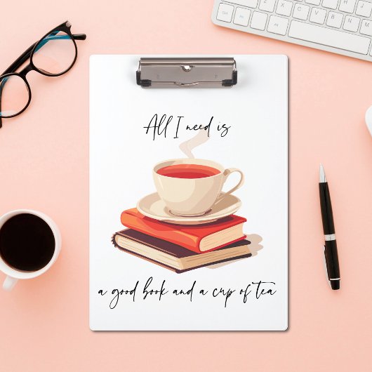 Alles, was ich brauche, ist ein gutes Buch und ein Klemmbrett