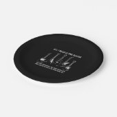 Alles, was ich brauche, ist eine Gitarre-Funny-Git Pappteller (Schrägansicht)