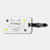 Alles, was ich brauche, ist eine Katze und eine Ta Gepäckanhänger (Rückseite horizontal)