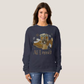 Alles, was ich brauche, ist Eiskaffee Sweatshirt (Vorne ganz)