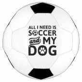 Alles, was ich brauche, ist Fußball und mein Hund (Vorderseite)