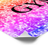 Alles, was ich brauche, ist GYMNASTICS Glossgrün P Poster (Ecke)