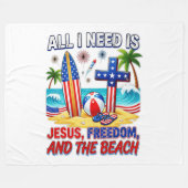 ALLES WAS ICH BRAUCHE IST JESUS FLEECEDECKE (Vorderseite (Horizontal))