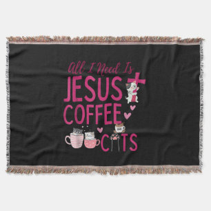 Alles, was ich brauche, ist Jesus, Kaffee und Katz Decke