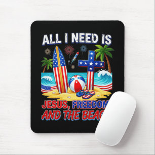 ALLES WAS ICH BRAUCHE IST JESUS MOUSEPAD