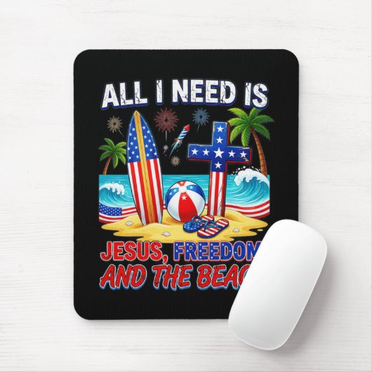ALLES WAS ICH BRAUCHE IST JESUS MOUSEPAD (Mit Mouse)
