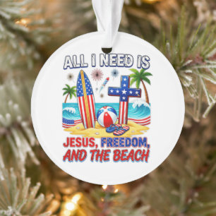 ALLES WAS ICH BRAUCHE IST JESUS ORNAMENT