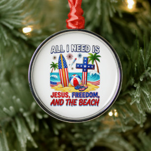 ALLES WAS ICH BRAUCHE IST JESUS ORNAMENT AUS METALL