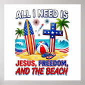 ALLES WAS ICH BRAUCHE IST JESUS POSTER (Vorne)