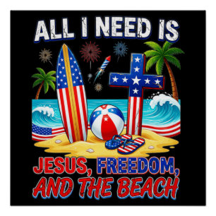 ALLES WAS ICH BRAUCHE IST JESUS POSTER