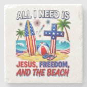 ALLES WAS ICH BRAUCHE IST JESUS STEINUNTERSETZER (Vorderseite)