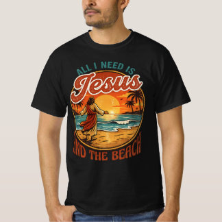 Alles was ich brauche ist Jesus und der Strand, Ch T-Shirt