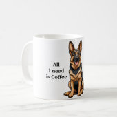 Alles, was ich brauche, ist Kaffee GSD Kaffeetasse (Vorderseite Links)