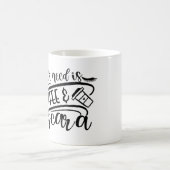 Alles was ich brauche ist Kaffee & Mascara Girly F Kaffeetasse (Mittel)