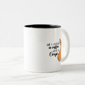 Alles, was ich brauche, ist Kaffee und ein Corgi Zweifarbige Tasse (VorderseiteRechts)