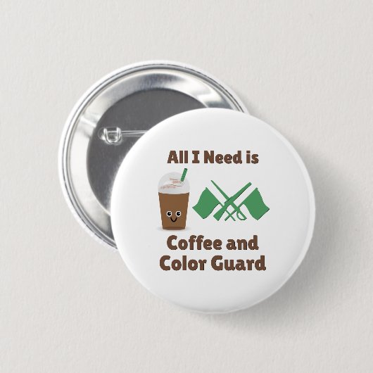 Alles, was ich brauche, ist Kaffee- und Farbschutz Button (Vorne & Hinten)
