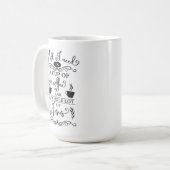 Alles, was ich brauche, ist Kaffee und Jesus Kaffeetasse (Vorderseite Links)