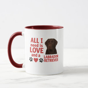 Alles, was ich brauche, ist Liebe und ein brauner Tasse