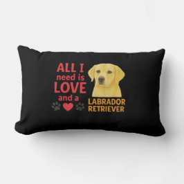 Alles, was ich brauche, ist LIEBE und ein Gelbe La Lendenkissen