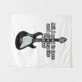 Alles was ich brauche ist Liebe und Gitarre spiele Wandteppich (Vorderseite (Horizontal))