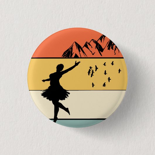 Alles, was ich brauche, ist Liebe und Hochland-Tan Button (Vorderseite)