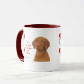 Alles, was ich brauche, ist Liebe und meine Vizsla Tasse (Vorderseite Links)