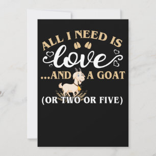 Alles, was ich brauche, ist Liebe und Ziege Save The Date
