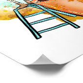 Alles, was ich brauche, ist mehr Kaffee Poster (Ecke)