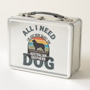 Alles, was ich brauche, ist mein Hund Vintage Grav Metall Brotdose