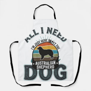 Alles, was ich brauche, ist mein Hund Vintage Grav Schürze