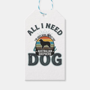 Alles was ich brauche ist mein Hund Vintage Gravur Geschenkanhänger