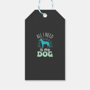 Alles was ich brauche ist mein Hunde Liebhaber Geschenkanhänger