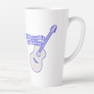 Alles, was ich brauche, ist meine Gitarre. motivie Milchtasse