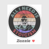 Alles, was ich brauche, ist Stoikismus - Marcus Au Aufkleber (Blatt)