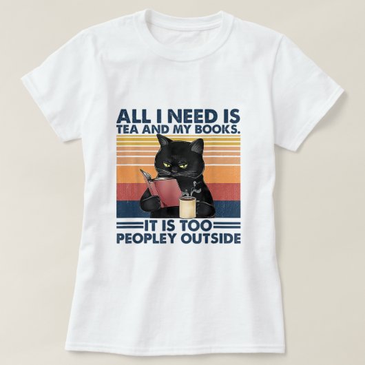 Alles, was ich brauche, ist Tee und meine Bücher,  (Design vorne)