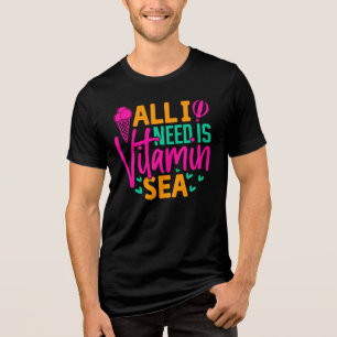 Alles was ich brauche ist Vitamin Sea-54801 Tri-Blend Shirt