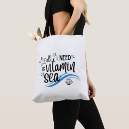 Alles was ich brauche ist Vitamin Sea Nautical Cru Tasche